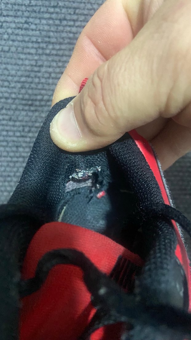 Kırmızı Siyah Bağcıklı Kadın Spor Ayakkabı - Görsel 5