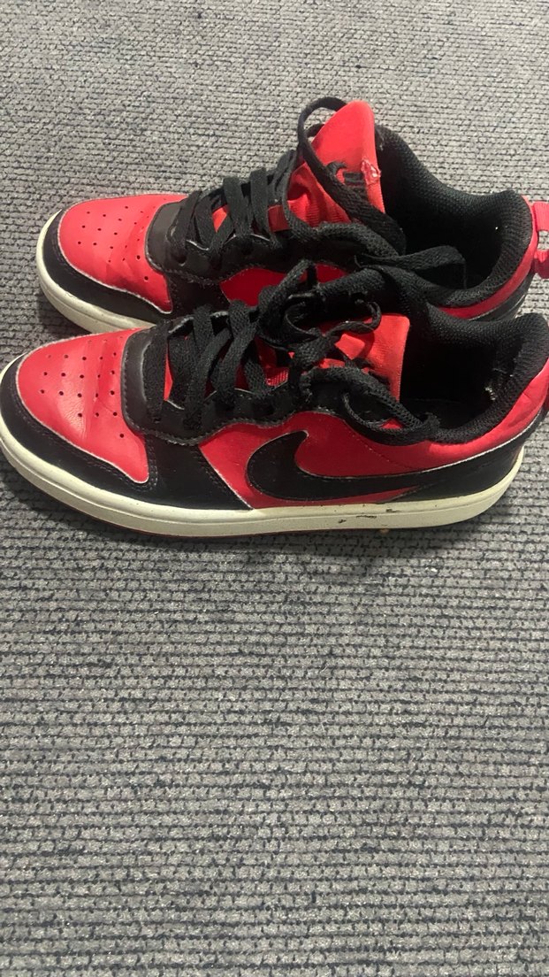 Kırmızı Siyah Bağcıklı Kadın Spor Ayakkabı - Görsel 3