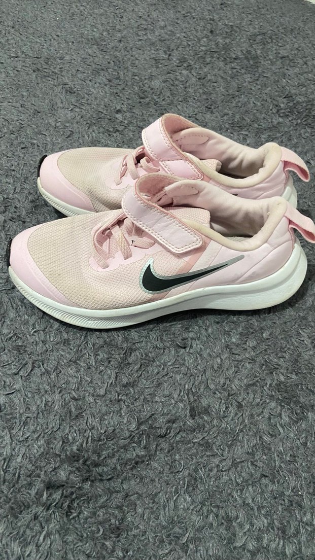 Kız Çocuk Pembe Cırt Cırtlı Spor Ayakkabı - Görsel 3