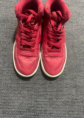 Kırmızı Bağcıklı Kadın Spor Ayakkabı - Görsel 4