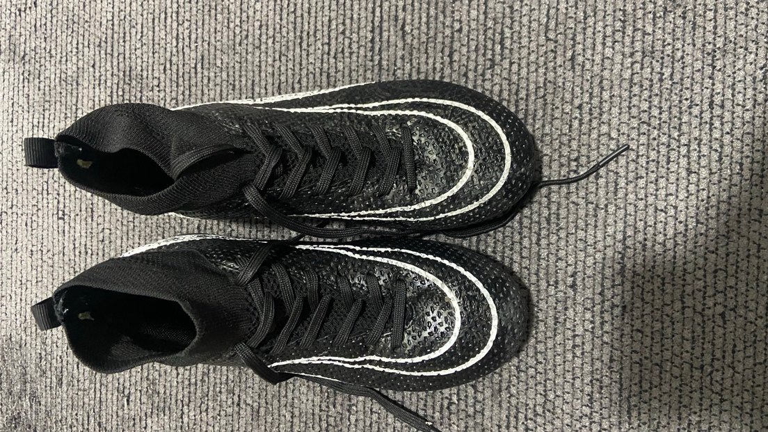 Yılan Desenli Erkek Futbol Ayakkabısı Siyah - Görsel 2