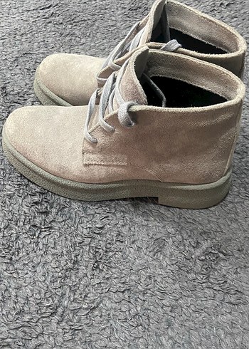 Bej Süet Tüylü Kadın Dolgu Topuk Bot - Görsel 2