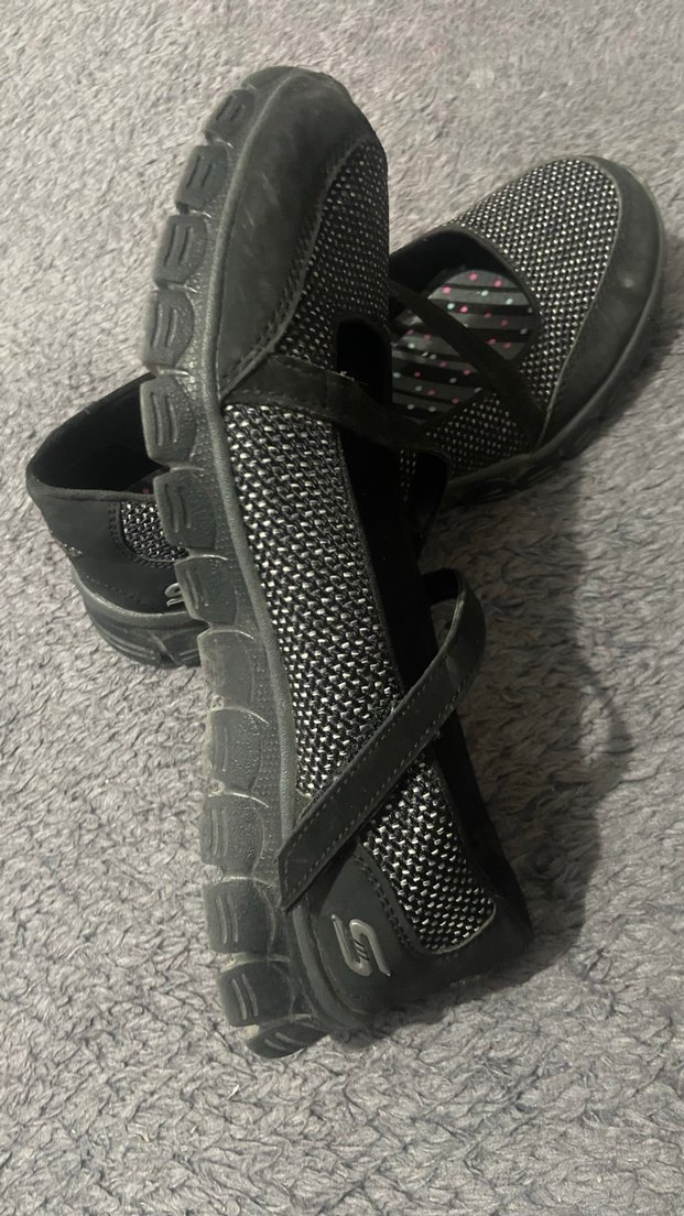 Skechers Kadın Siyah Gri Dolgu Topuklu Spor Ayakkabı - Görsel 3