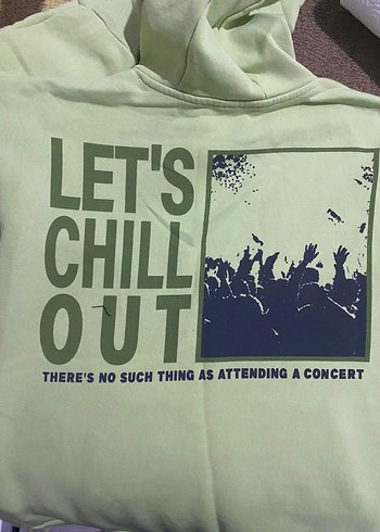 Yeşil Kapüşonlu  Sweatshirt - Görsel 2