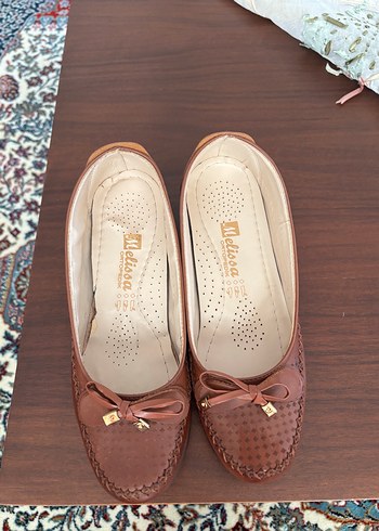 Melissa Kahverengi Deri Kadın Klasik Ayakkabı