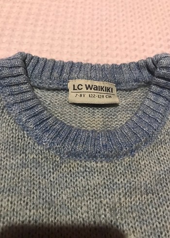 LC Waikiki LCW Gri Bulut Desenli Triko Kız çocuk kazak