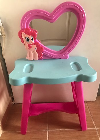 Kalpli Aynalı My little pony makyaj masası