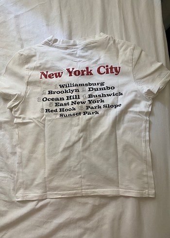 Bershka Baskılı Beyaz Kadın Tişört
