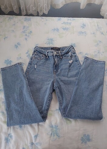 Mavi kot pantalon