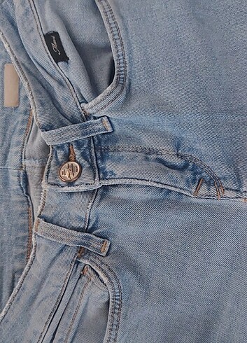 Mavi kot pantalon 