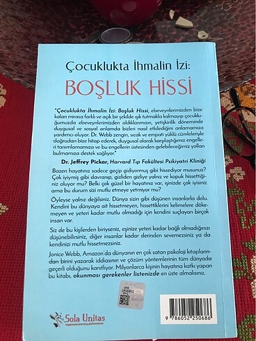 Çocuklukta ihmalin izi : boşluk hissi (Janice Web)