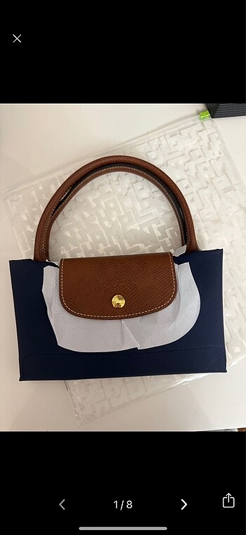 LongChamp M boy Lacivert Çanta