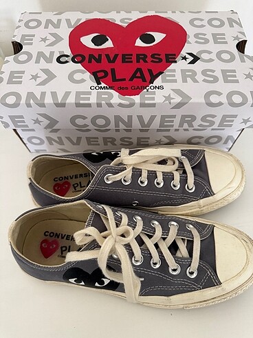 38 Beden gri Renk Comme Des Garçons X Converse Ayakkabı
