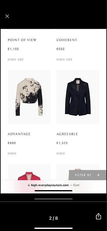 Diğer High- Couture marka lacivert ceket.