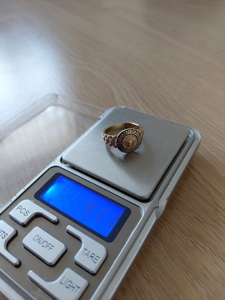 14 Ayar Versace Yüzük - Görsel 2