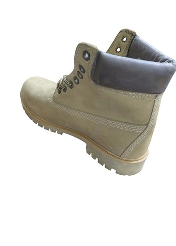 Hakiki deri Bej nubuk Erkek Bağcıklı Bot - Görsel 3