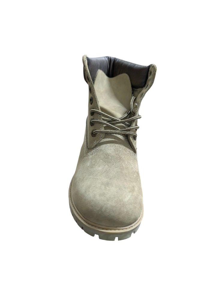 Hakiki deri Bej nubuk Erkek Bağcıklı Bot - Görsel 2