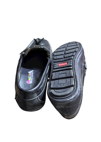 Siyah Deri Erkek Çocuk Loafer Ayakkabı - Görsel 4