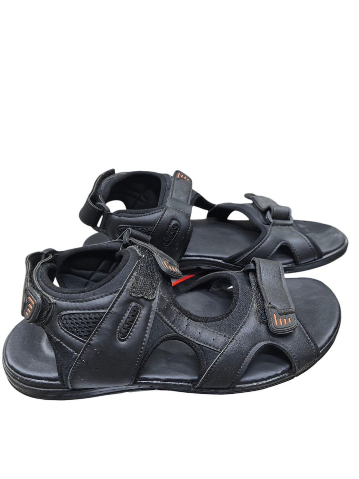 Erkek Siyah  Tarzı Tokalı Spor Sandalet - Görsel 2