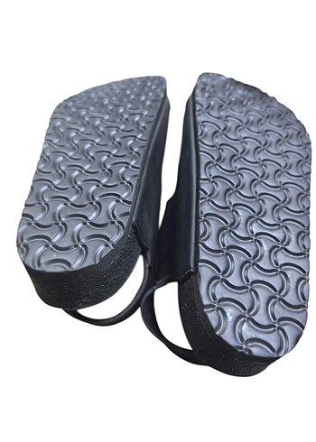 Erkek Siyah Tokalı pantofole Sandalet - Görsel 4