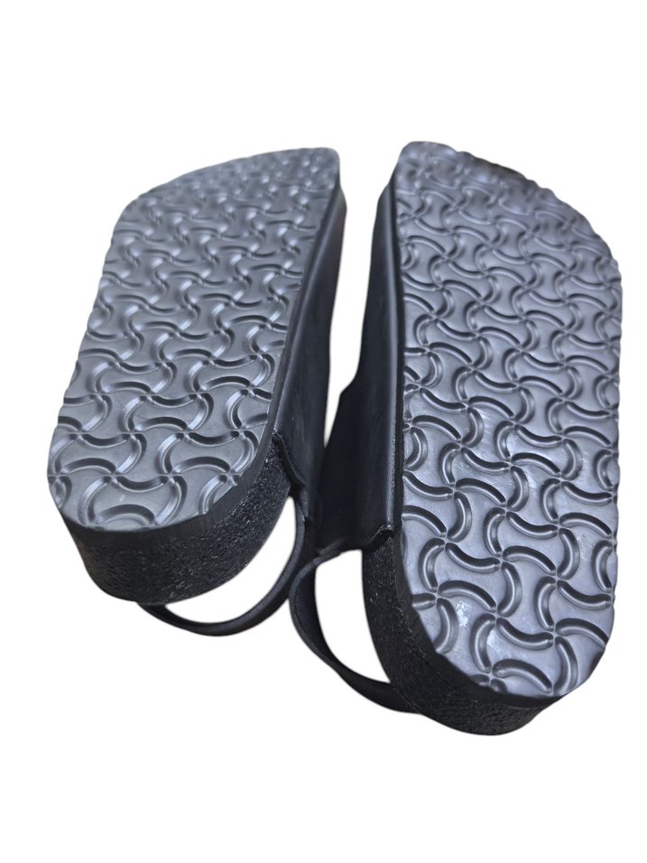 Erkek Siyah Tokalı pantofole Sandalet - Görsel 4