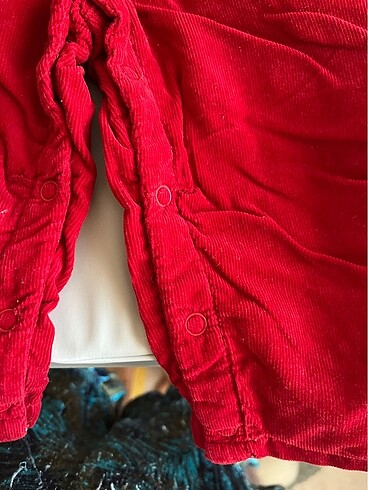 lcw salopet tulum kırmızı unisex 9-12 ay - Görsel 4