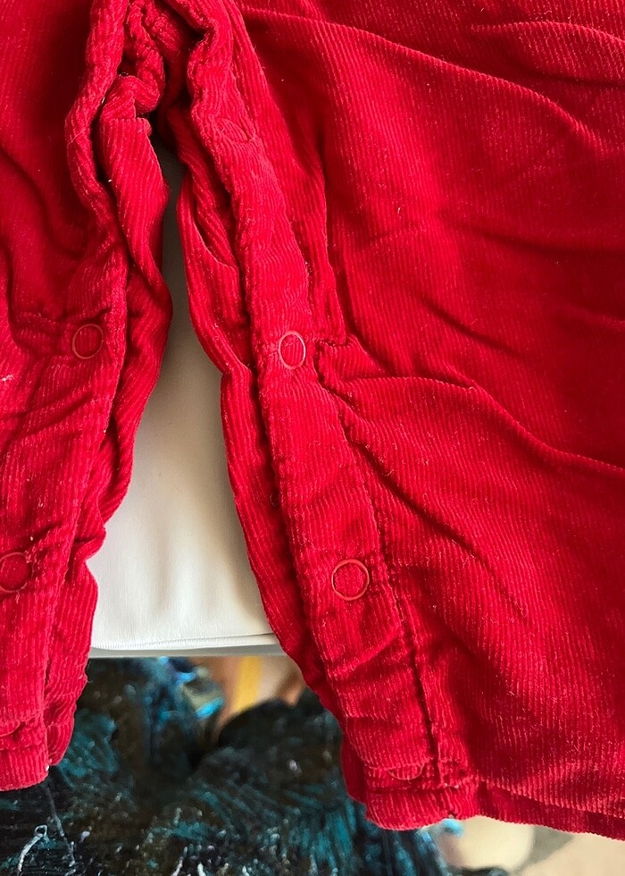 lcw salopet tulum kırmızı unisex 9-12 ay - Görsel 4