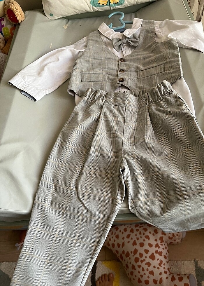 h&m erkek bebek takım doğum günü 9-12 ay - Görsel 2