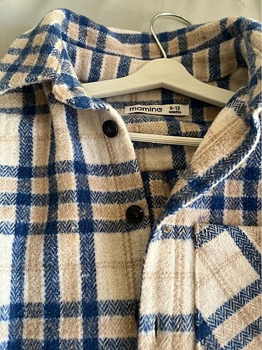 9-12 ay kalın erkek çocuk polar oduncu gömlek - Görsel 2