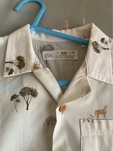 Zara zara 18-24 ay erkek ince yazlık gömlek