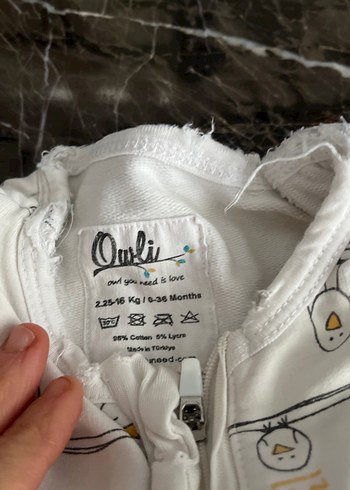 owli Fermuarlı Uyku Tulumu - Görsel 2