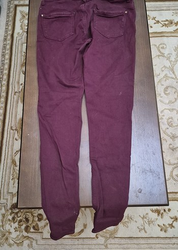 40 Beden bordo Renk Bordo Kadın Kumaş Pantolon Midi Boy