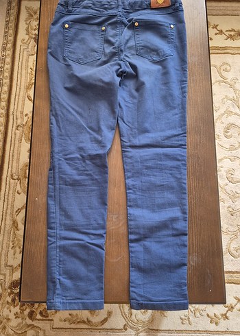 38 Beden Kadın Mavi Normal Kesim Denim Pantolon