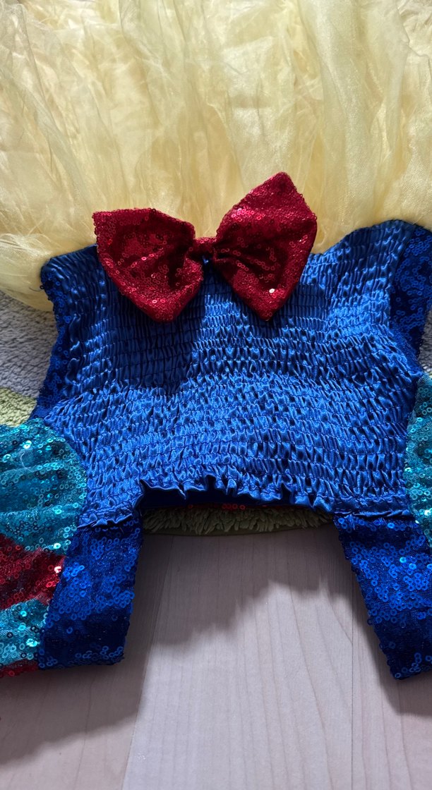 Sarı Nakışlı pamukprenses  Kostümü - Görsel 5