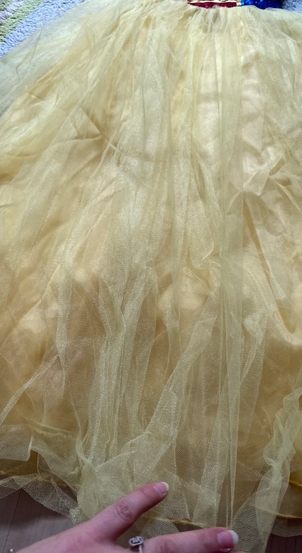 Sarı Nakışlı pamukprenses  Kostümü - Görsel 4