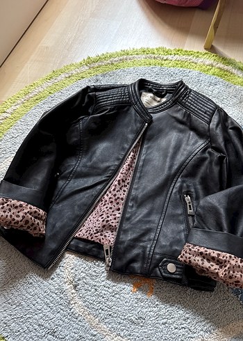 Kız çocuk deri çeket - Görsel 7