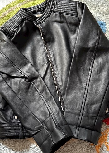 Kız çocuk deri çeket - Görsel 5