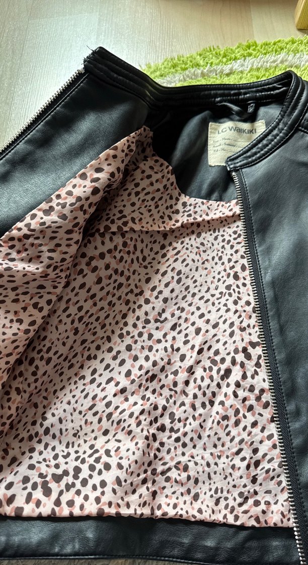 Kız çocuk deri çeket - Görsel 2