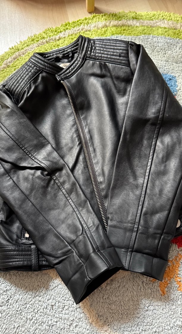 Kız çocuk deri çeket - Görsel 5