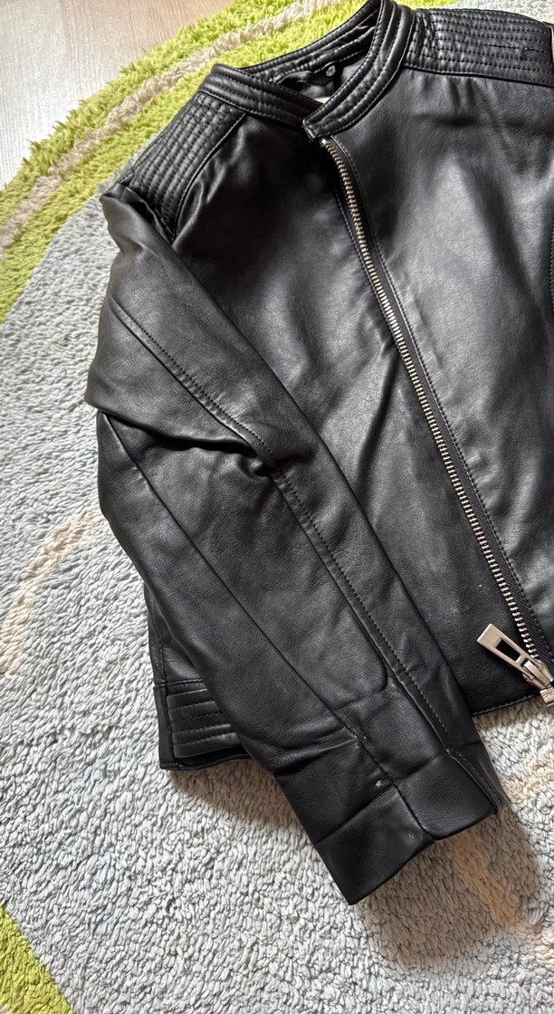 Kız çocuk deri çeket - Görsel 4