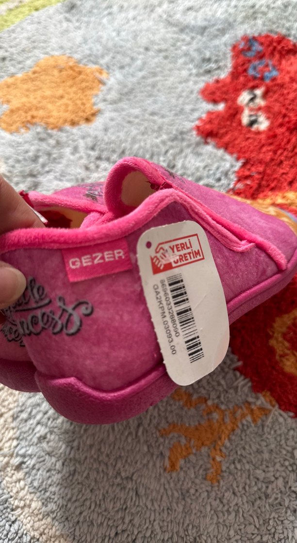 Pembe Kız Çocuk Sıcak Ev Terliği - Görsel 2