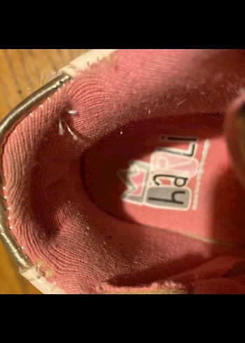 Kızlar için Pembe Leopar Desenli Bağcıklı Spor Ayakkabı - Görsel 4