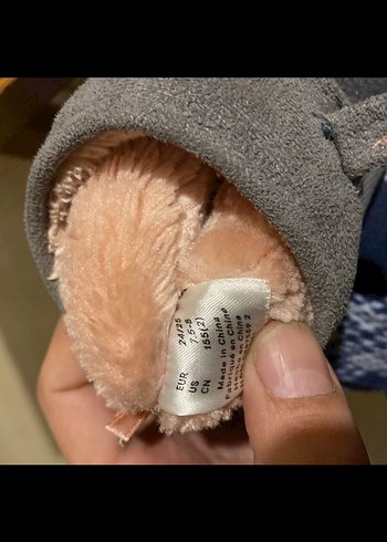 Kız Çocuk Gri Kürklü H&M bot - Görsel 3