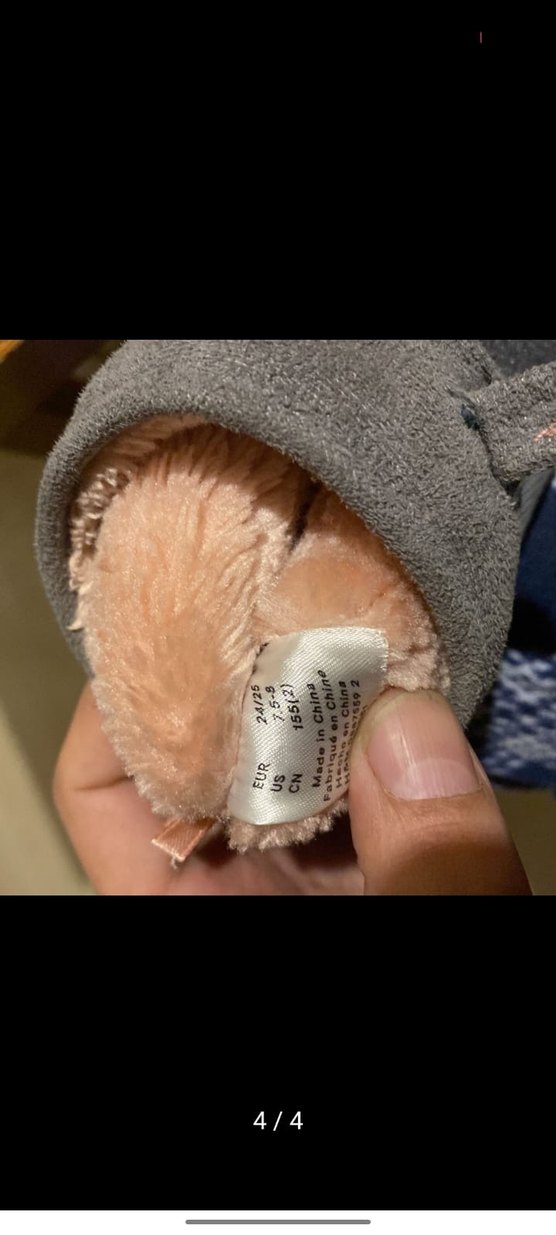 Kız Çocuk Gri Kürklü H&M bot - Görsel 3