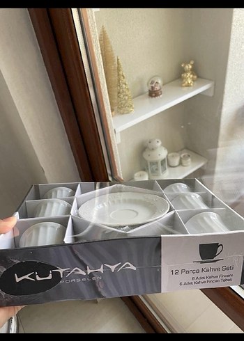 Beyaz Seramik 6'lı Fincan Takımı - Görsel 2