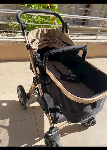 Kahverengi ve Gri Bebek Arabası - Görsel 4