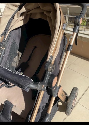 Kahverengi ve Gri Bebek Arabası - Görsel 5