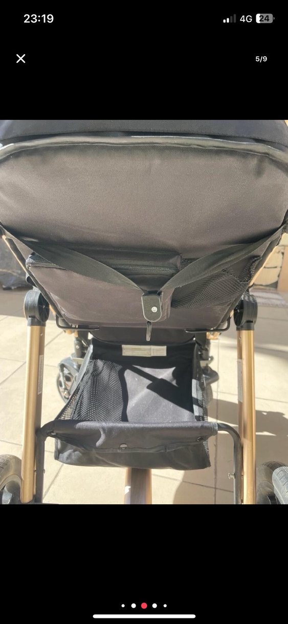 Kahverengi ve Gri Bebek Arabası - Görsel 3