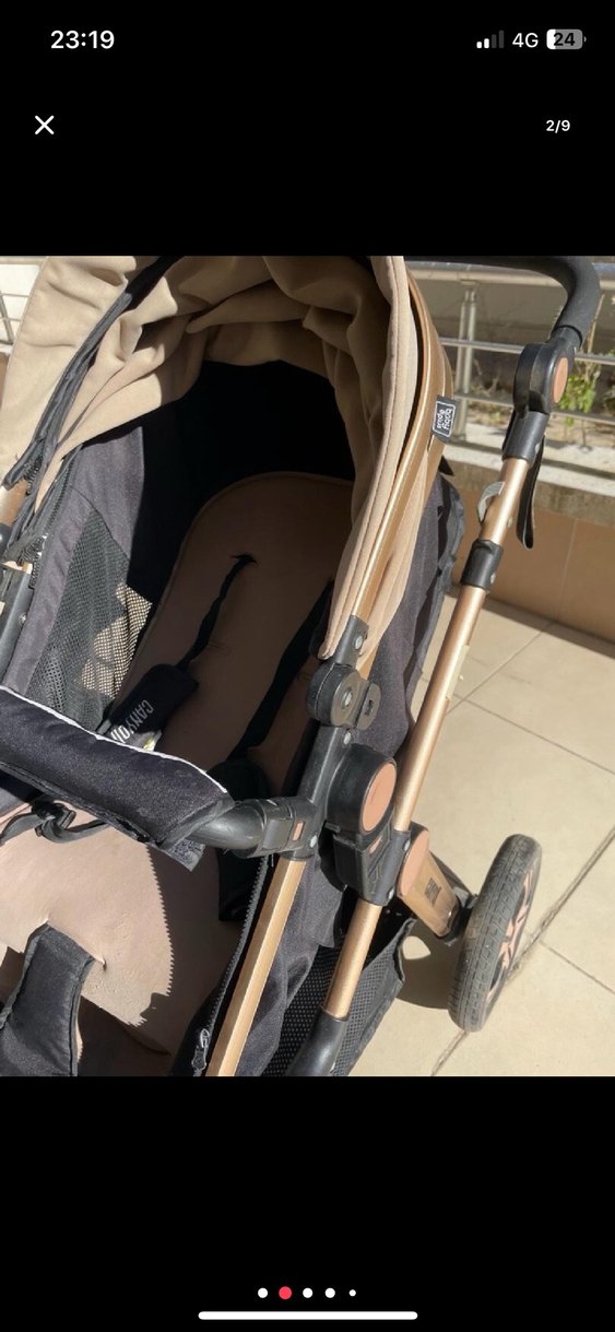 Kahverengi ve Gri Bebek Arabası - Görsel 5