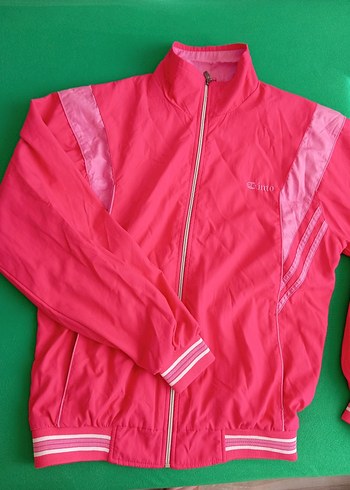 Pembe Fermuarlı Kadın Spor Ceket